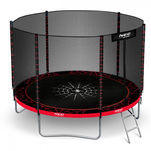 Trampolina ogrodowa z siatką zewnętrzną Neo-Sport 252cm 8ft