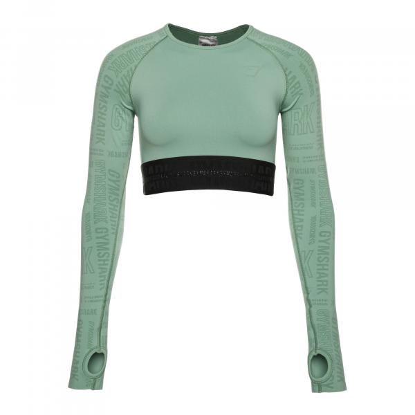 Top treningowy longsleeve damski Gymshark Vision Crop Top