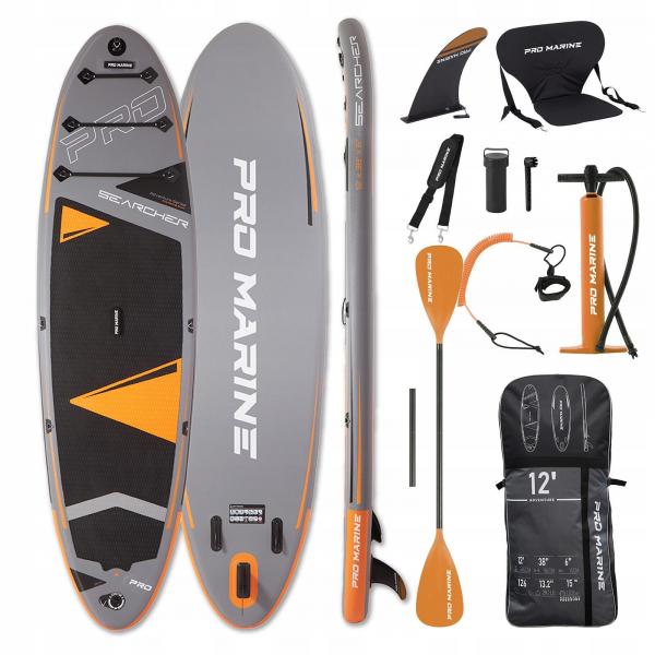 DESKA SUP PRO MARINE 365CM 12' zestaw - siedzisko, podwójne wiosło i akcesoria