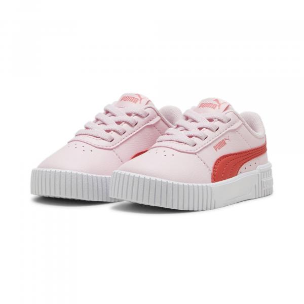 Niemowlęce sneakersy Carina 2.0 AC PUMA Whisp Of Pink Active Red White