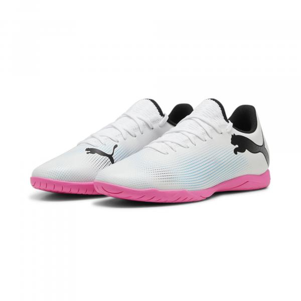 Buty piłkarskie FUTURE 7 PLAY IT PUMA White Black Poison Pink