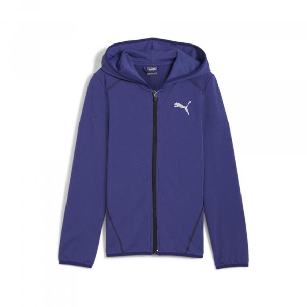 Młodzieżowa rozpinana bluza z kapturem ACTIVE SPORTS PUMA Lapis Lazuli Blue