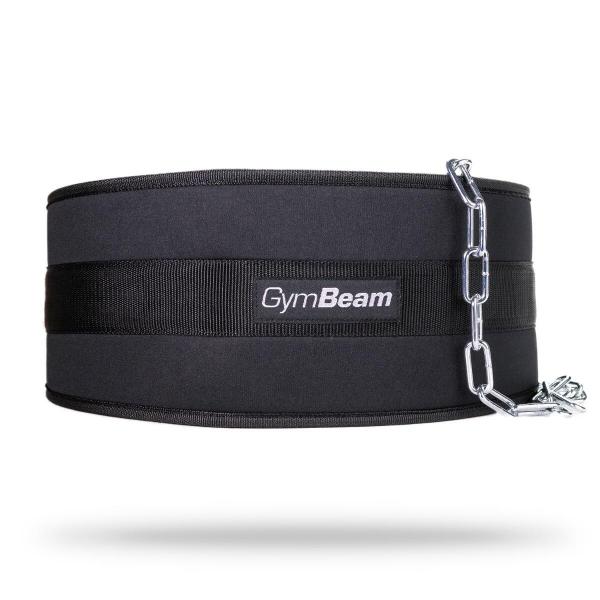 Pas do ćwiczeń GymBeam Dip Belt Czarny