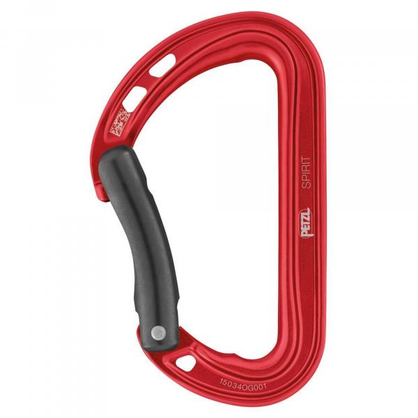 Karabinek wspinaczkowy Petzl Spirit wygiety (czerwony) M061AB05