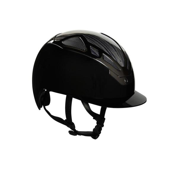 Kask drewniany apex czarny błyszczący