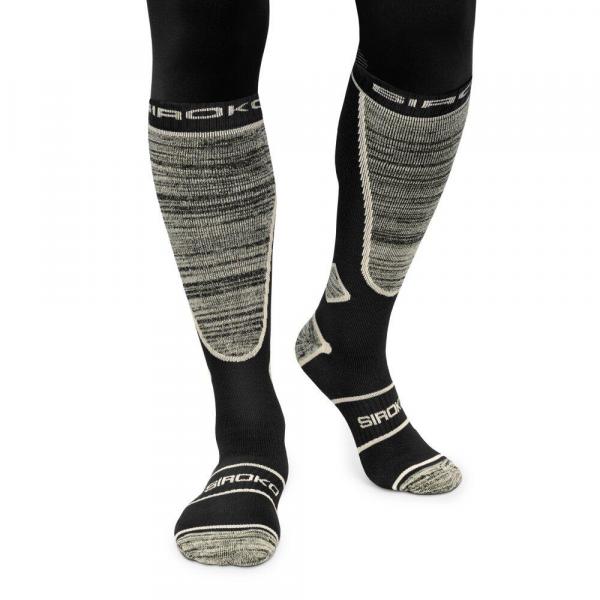 Skarpety narciarskie Sporty zimowe Siroko DAFFY Black