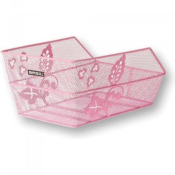 Kosz Rowerowy Cento S Fm Flower Z Mocowaniem Stałym 36 X 26 X 18 Cm - Różowy