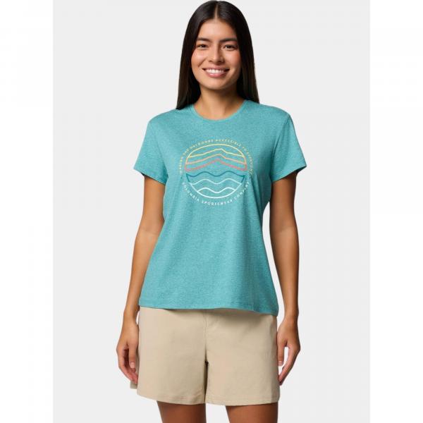 Koszulka szybkoschnąca damska Columbia Sloan Ridge Graphic SS Tee