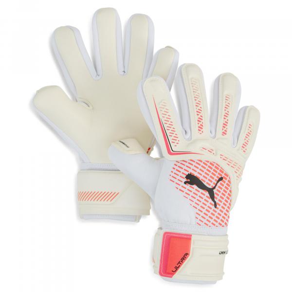 Młodzieżowe rękawice bramkarskie ULTRA Pro NC PUMA White Glowing Red Black