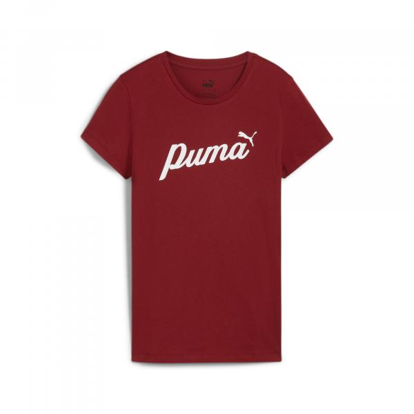 Damska koszulka ESS+ Script PUMA Intense Red