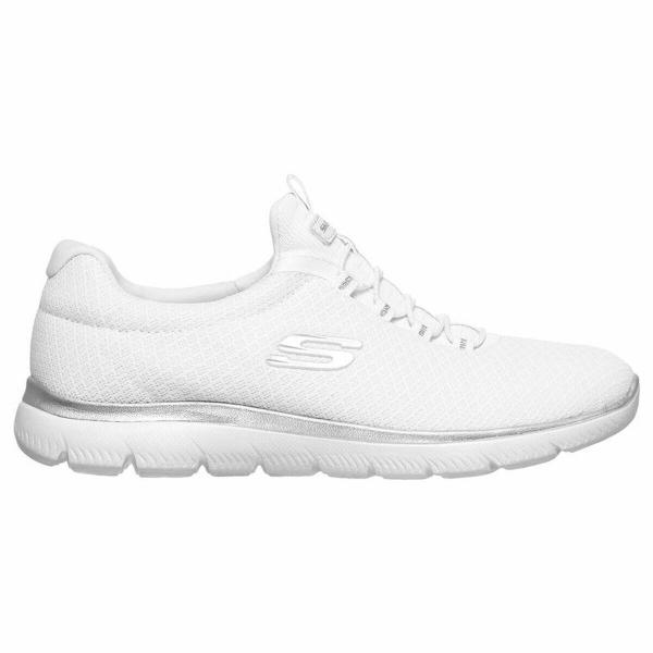 Obuwie Sportowe Damskie Skechers Summits Biały