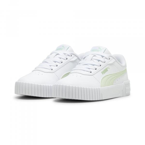 Dziecięce sneakersy Carina 2.0 PUMA White Green Illusion Pure