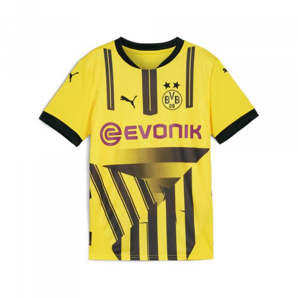 Młodzieżowa koszulka pucharowa Borussia Dortmund 24/25 PUMA Faster Yellow Black