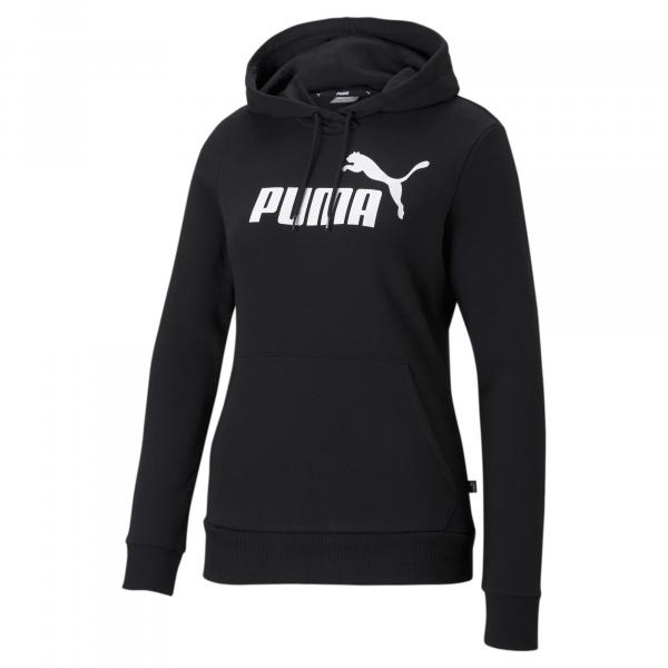 Damska bluza Essentials z kapturem i logo PUMA Black