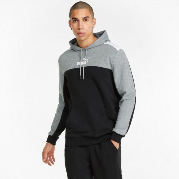 Bluza treningowa męska Puma ESS+ Block Hoodie TR