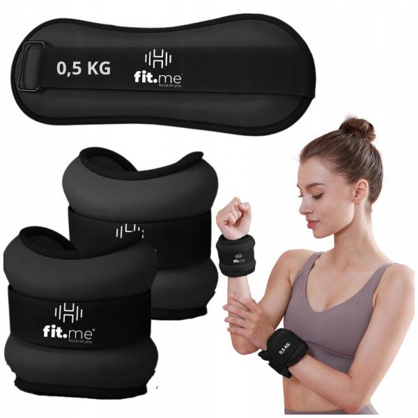 Obciążniki ciężarki na kostki nadgarstki ręce nogi 2x0,5kg ciężarki fit.me