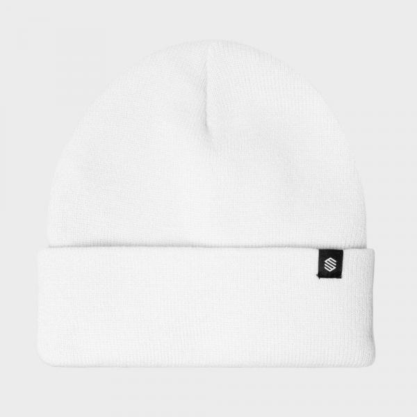 Mężczyzna i kobieta Sporty zimowe Zimowa czapka beanie Snowflake White Biały