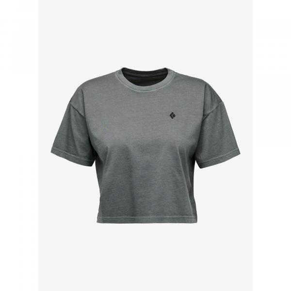 Koszulka bawełniana damska Black Diamond Diamond Crop SS Tee