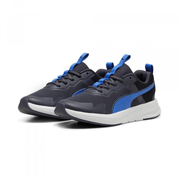 Młodzieżowe tenisówki Evolve Run Mesh PUMA Galactic Gray Hyperlink Blue Black