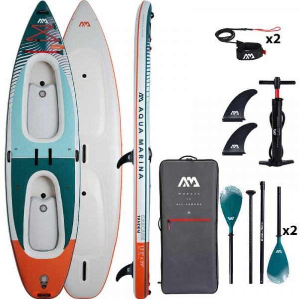 Pompowana deska SUP-Kajak Aqua Marina Cascade Tandem 13'2 z wiosłem