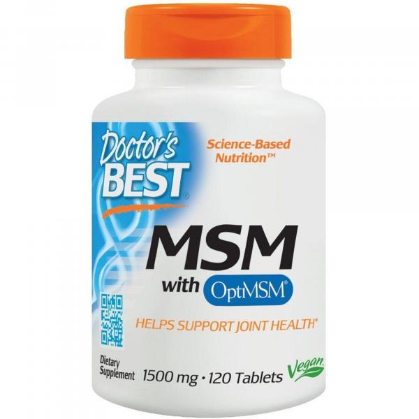 Doctor's Best MSM with OptiMSM Vegan 120 vcpas