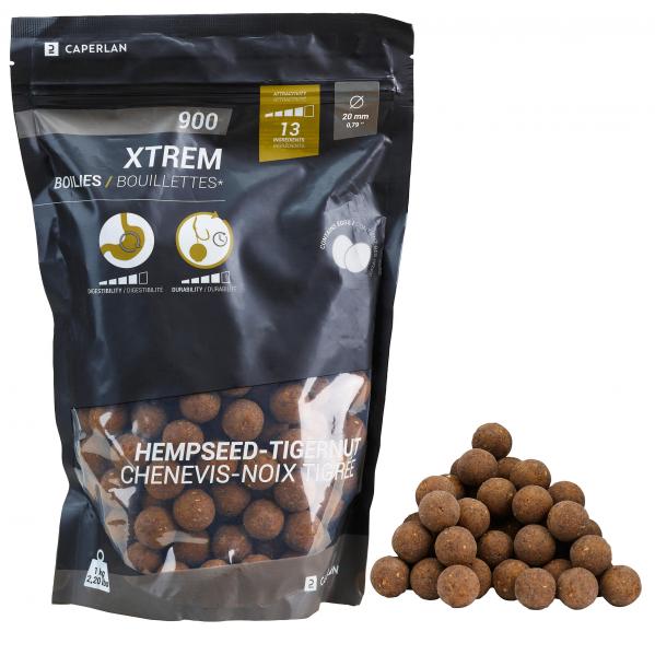 Kulki proteinowe Caperlan XTREM 900 20 mm konopie-orzech tygrysi 1 kg