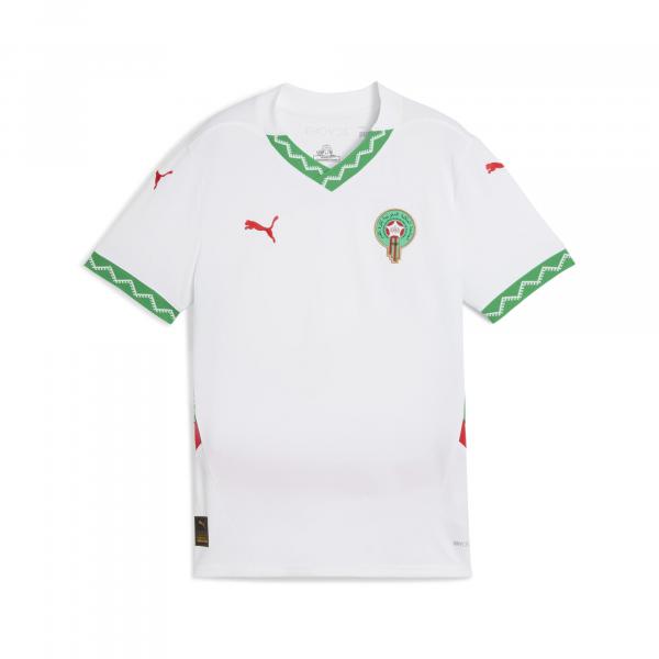 Młodzieżowa koszulka wyjazdowa Maroko 2025 PUMA White Fast Green Red