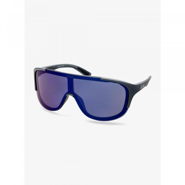 Okulary rowerowe GOG Medusa - blue mirror/matt grey/black