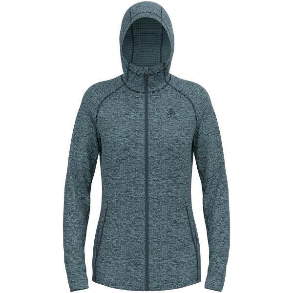Bluza z kapturem damska Odlo Tencia Mid Layer Hoody Full Zip