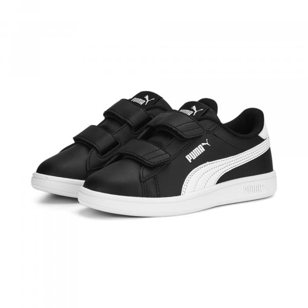 Dziecięce skórzane sneakersy Smash 3.0 V PUMA Black White