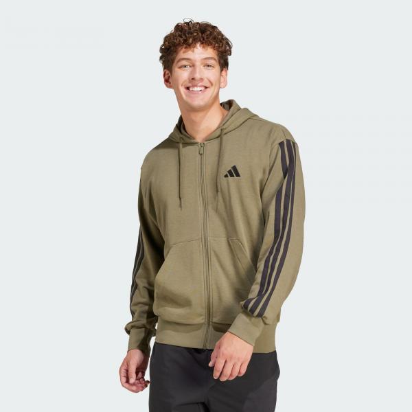 Bluza z kapturem Essentials 3-Stripes French Terry Full-Zip