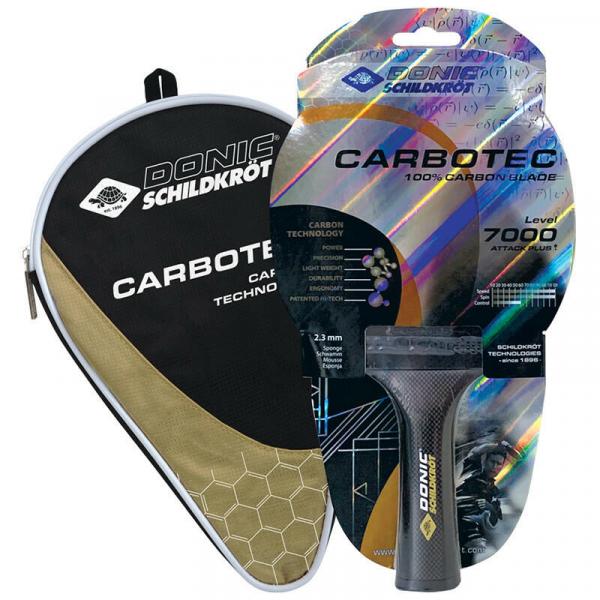 Rakieta do tenisa stołowego z torbą Donic Carbotec 7000 Series