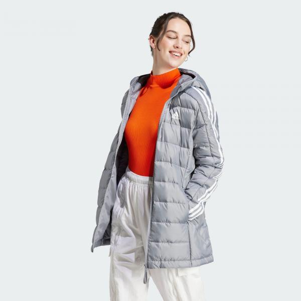 Parka Essentials 3-Stripes Light Down Hooded