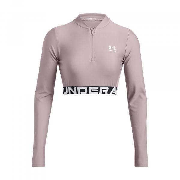 Top treningowy damski Under Armour Heat Gear Rib 1/4 Zip