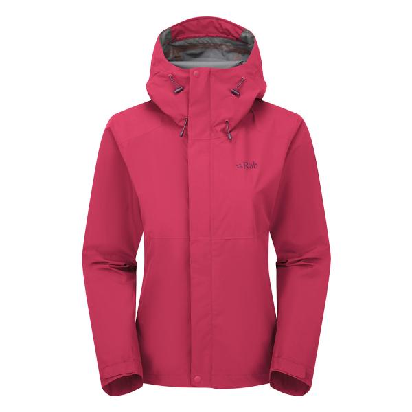 Kurtka przeciwdeszczowa damska Rab Women's Downpour Jacket z kapturem