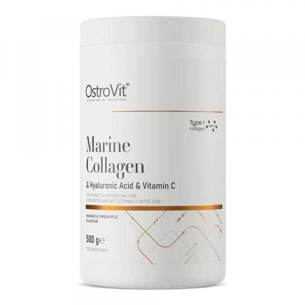 OstroVit Kolagen Morski + Kwas Hialuronowy + Witamina C 500 g