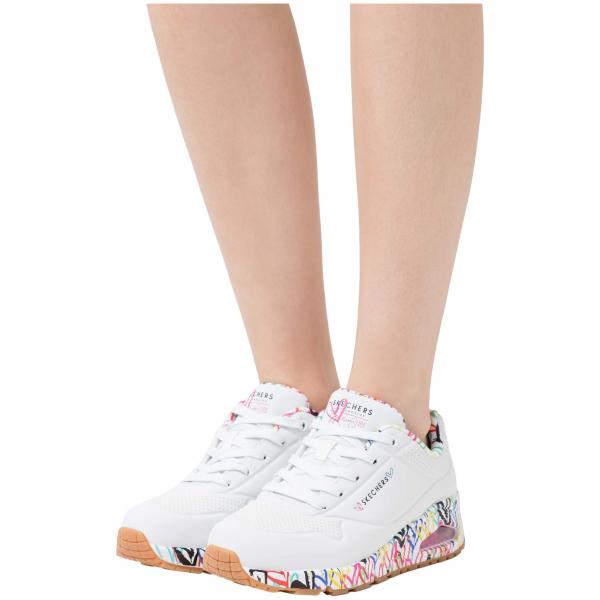 Buty na co dzień damskie SKECHERS UNO LOVING LOVE zdobienie w serca