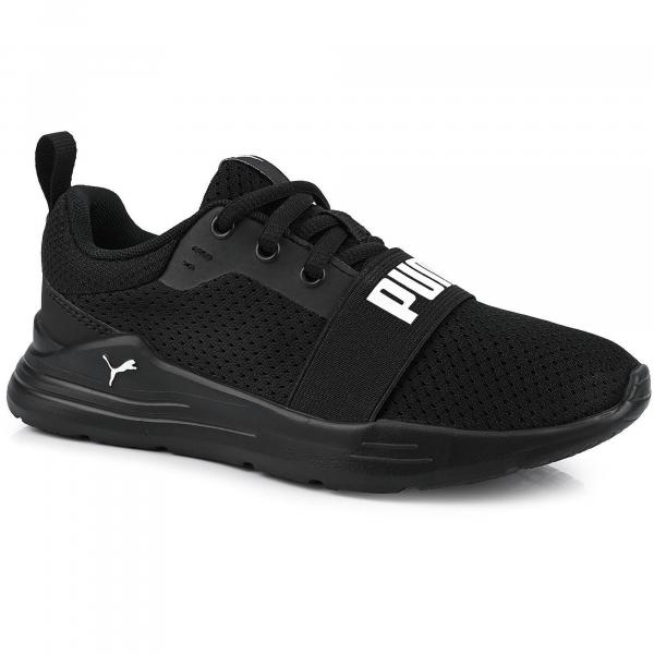 Dziecięce buty sportowe sneakersy lekkie czarne PUMA WIRED RUN PS
