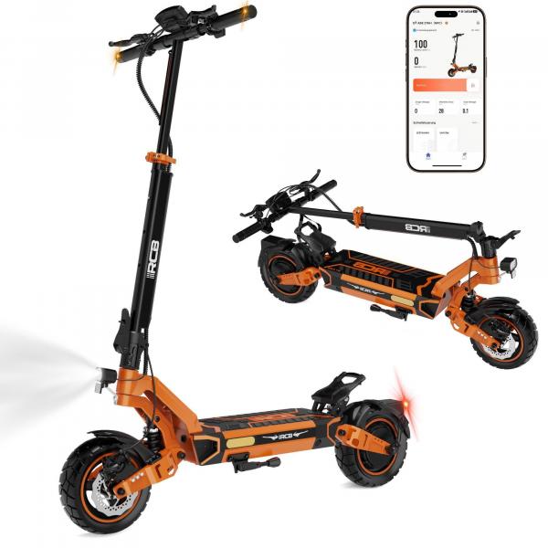 Hulajnoga elektryczna RCB-D7 PRO 27Ah z NFC i kierunkowskazami - 130 km zasięgu