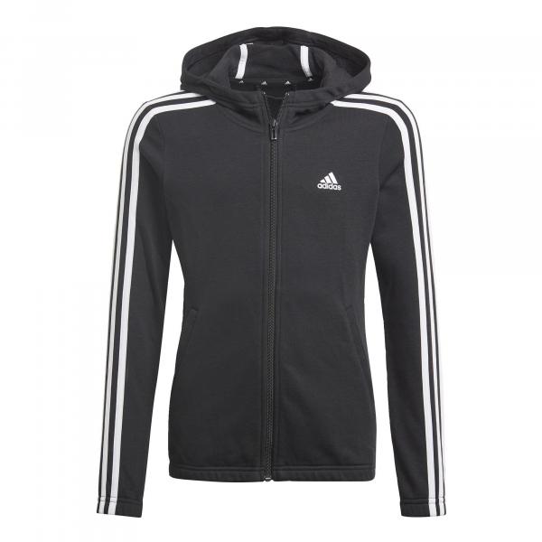 Bluza dziecięca z kapturem na zamek błyskawiczny adidas Essentials 3S