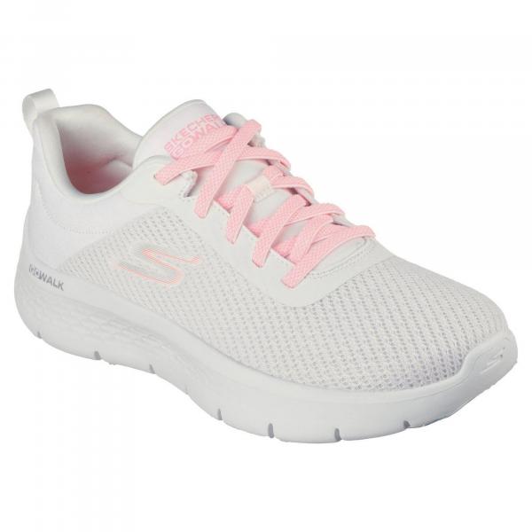 Damskie GO WALK FLEX ALANI Sneakersy Biały różowy