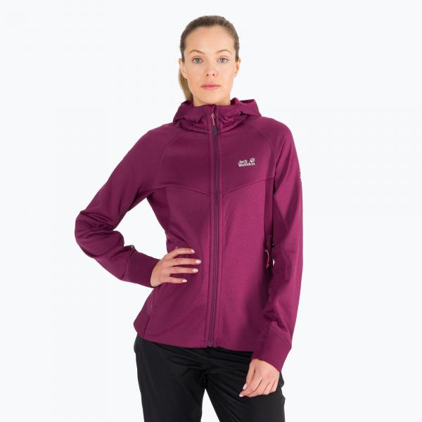 Bluza polarowa damska Jack Wolfskin Hydro Grid Fleece