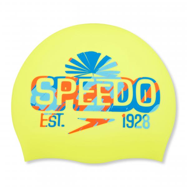 Czepek pływacki na basen silikonowy unisex Speedo Slogan Print