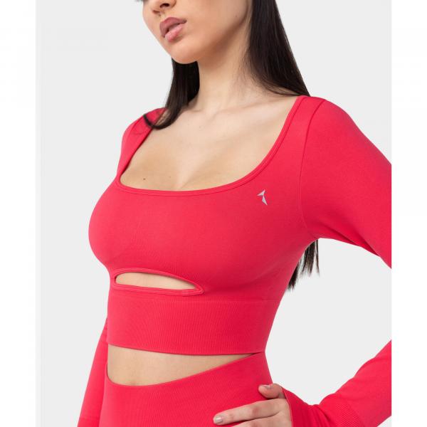 Longsleeve bezszwowy dla kobiet na siłownię Carpatree Dopamine Buzz