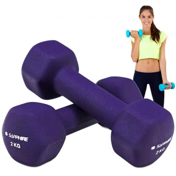 Hantelki fitness Sapphire SG-1102DV 2x2 kg