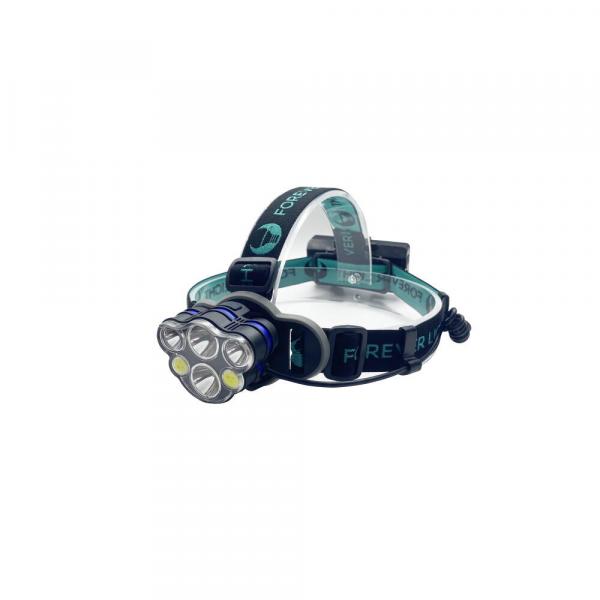 Latarka czołowa LED Ultra T6 2x 10W + XP-E 2x 3W 500lm 2x 18650 1200mAh Li-Ion