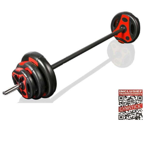 Sztanga gryf fitness GYMSTICK Vinyl Grip set 20 kg