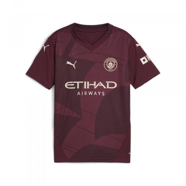 Młodzieżowa koszulka Manchester City 24/25 PUMA Dark Jasper Red