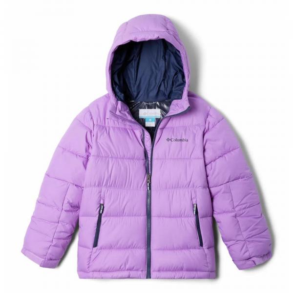 Kurtka Turystyczna Puchowa Dziecięca Columbia Pike Lake II Hooded Jacket