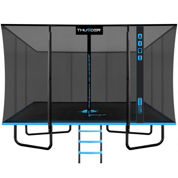 Trampolina ogrodowa do skakania THUNDER OUTSIDE PHENOM 8FTX12FT BLUE